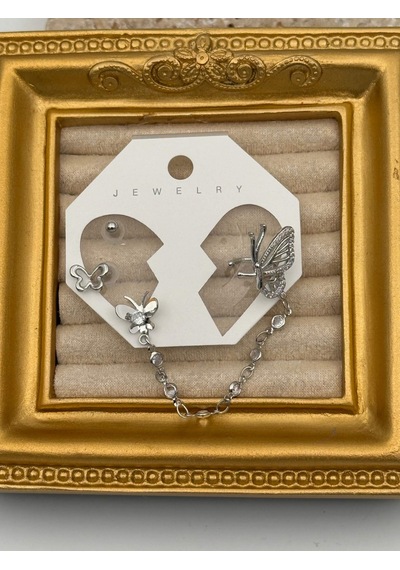 Piercing Kıkırdak Küpe Metal Özel Hediye Model 7c72cb Çok Renkli