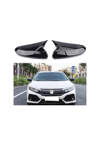 Honda Civic Fc5 Batman Yarasa Ayna Kapağı Piano Black / 2016 Ve Sonrası