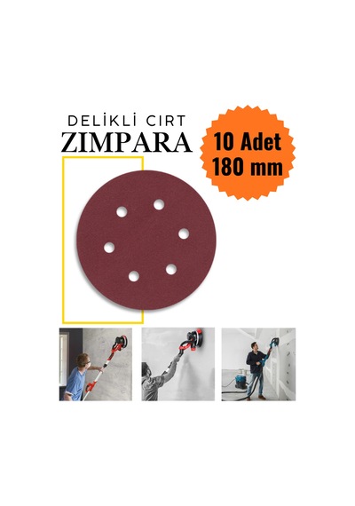 10 Adet Delikli Cırt Zımpara 180 Mm - Spiral Taşlama Uyumlu 100 Kum Zımpara Kağıdı Duvar Zımparası Velcro Sanding Disc 180mm 10 Adet Delikli Cırt Zımpara 180 Mm - Spiral Taşlama Uyumlu 100 Kum Zımpara Kağıdı Duvar Zımparası Velcro Sanding Disc 180mm
