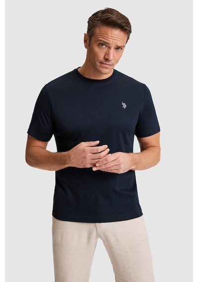 U.s. Polo Assn. Erkek Koyu Lacivert Tişört Basic 50324944-vr100