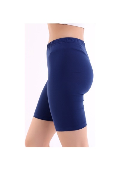Self Clothing Kadın Lacivert Penye Kumaş Yüksek Bel Kısa Tayt Slf1295