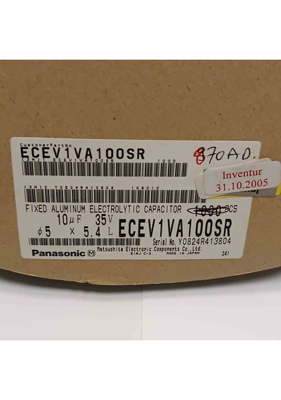 Ecev1va100sr 10mf 35v 5x5.4 Smd Kondansatör 200 Adet