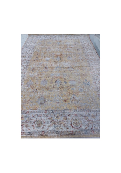 İpek Halı Venüs 160x230 4m2 Polyester İplik Dokuma Halı Krem / Gold