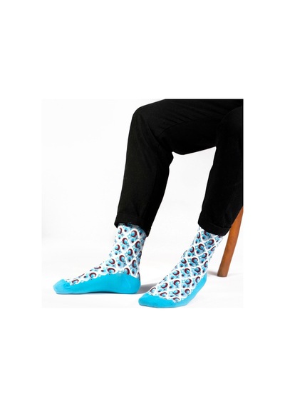 Ozzy Socks Bubble Desenli Çorap Turkuaz