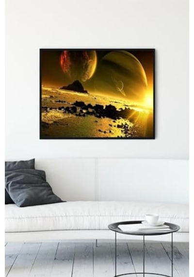 Pster13776 Uzay Sanatsal Çerçeveli Tablo 2 50x70cm