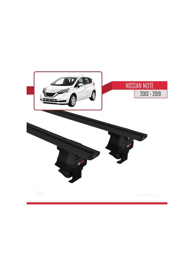 Nissan Note / Versa 2013-2019 Arası İle Uyumlu Ace-4 Ara Atkı Tavan Barı Siyah