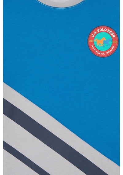 U.S. Polo Assn. Erkek Çocuk Kobalt Comfort Bisiklet Yaka Tişört 50307155-VR077
