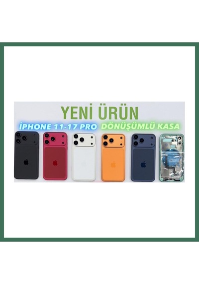 En-cag Apple Uyumlu iPhone 11 Uyumlu - 17 Pro'ya Dönüşüm Kasa Yeşil Bss