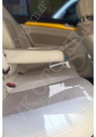 Vk Auto Volkswagen Passat B8 Araca Özel Koltuk Kılıf Kemik Beyazı