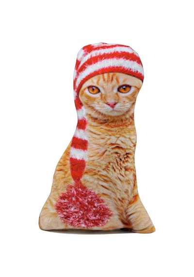 Canlı 3d Lüks Kedi Dekoratif Yastık Sarman Renkli