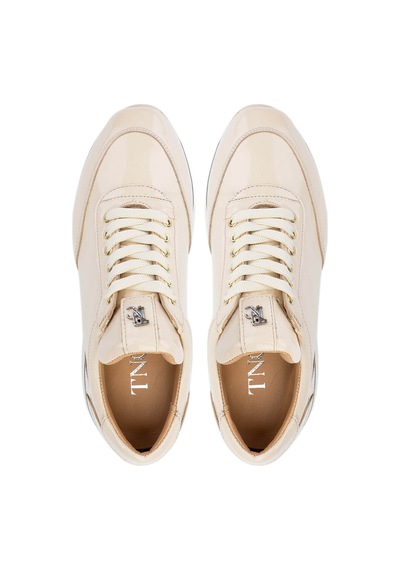 Tamer Tanca Kadın Hakiki Deri Bej Rugan Sneakers & Spor Ayakkabı 923 1200 Bn Ayk Y25 Bej Rgn Bej