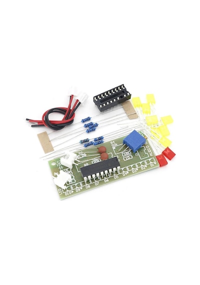 LM3915 10 Led Vumetre Kit DIY Led Elektronik Ses Müzik Demonte