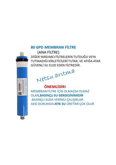 Nsf-vontron Membranlı-ihlas Aura Cebilon-silver Ve Tüm Kapalı Kasa Su Arıtma Cihazı Filtresi,5 Li Filtre Diğer
