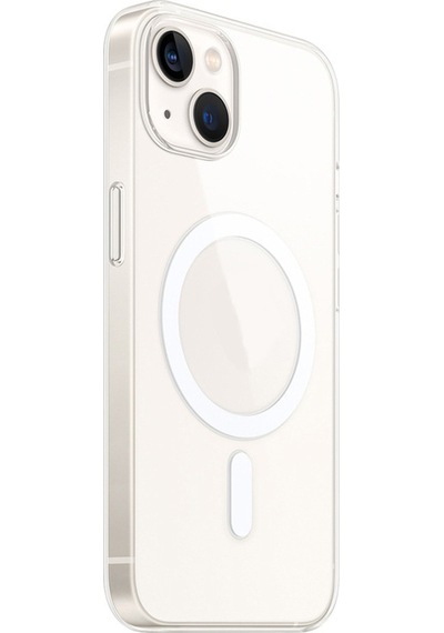 Apple Uyumlu iPhone 15 Plus Kamera Korumalı M-safe Şarj Özellikli Şeffaf Mkst London Silikon Kapak - Şeffaf Şeffaf