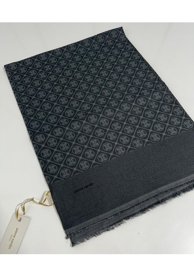 Pierre Cardin Elegans Monogram Şal-75 X 190-090700-913 Füme Füme