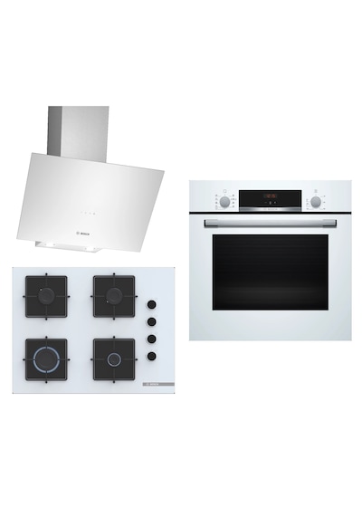 Bosch HBF534EW3T - HBF534EW3T - DWK64PJ20T -3'lü Ankastre Set