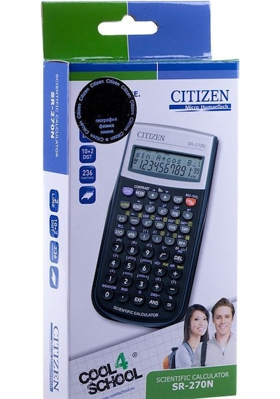 Citizen SR-270N 236 Bilimsel Fonksiyonlu 12 Hane Hesap Makinesi