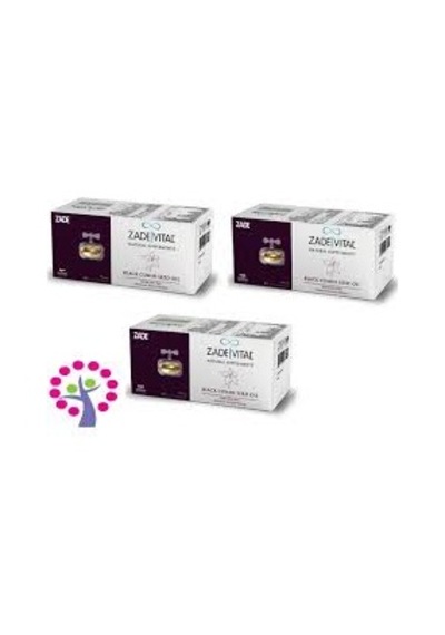 Zade Vital Çörek Otu Yağı 60 Kapsül Blister 3Lü Paket