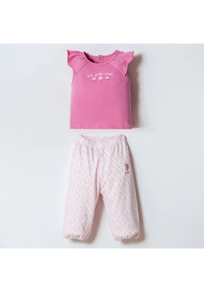 U.s. Polo Assn Kız Bebek Takım 3017 Pembe