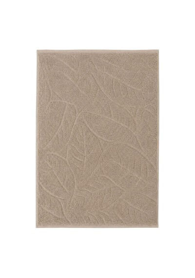 El Yüz Havlusu 50x90 Cm Yaprak Desenli Botanica Bej