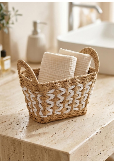 The Mia Braid Organizer Sepet Naturel