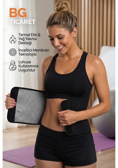Unisex Termal Terletici Korse Bel Göbek İnceltici Şekillendirici Kemer Fitness Lohusa Korsesi