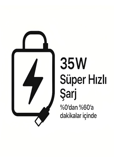 10000mah Lcd Dijital Göstergeli 35w Hızlı Şarjlı Powerbank - 56cm Type-c Kablolu Siyah