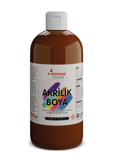 Red Rose Kahverengi Akrilik Boya 500  G