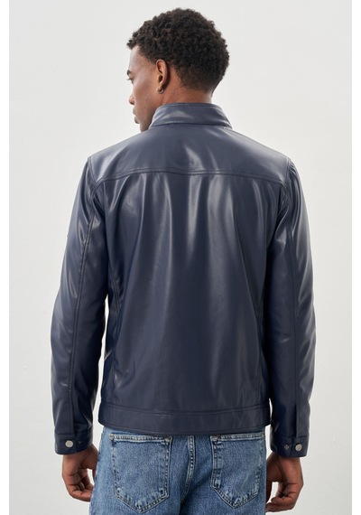 İmza Koyu Lacivert Suni Deri Hakim Yaka Düz Yırtmaçsız Tam Astar Slim Fit Casual Deri Mont 1038245151 Koyu Lacivert İmza Koyu Lacivert Suni Deri Hakim Yaka Düz Yırtmaçsız Tam Astar Slim Fit Casual Deri Mont 1038245151 Koyu Lacivert
