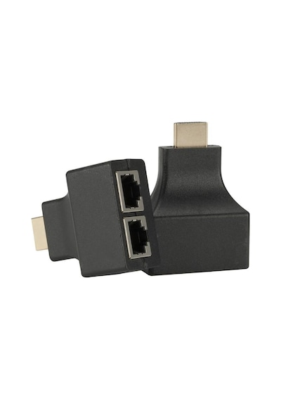 Powermaster Fully Hdmi To Rj45 Cat6 Extender 30Metreto Rj45 Cat6