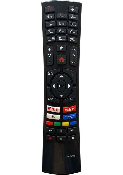 Rose Lcd-600 Vestel Uyumlu Netflıx-Youtube Tuşlu Lcd-Led Tv Kumandası