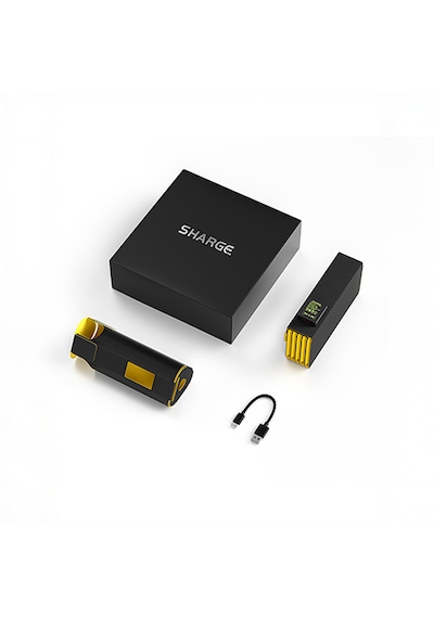 Sharge 140 Power Bank Uyumlu 12W Katlanabilir Güneş Paneli - Siyah