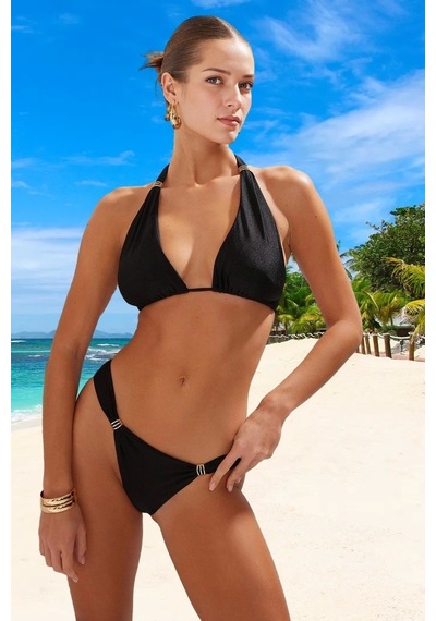 Ersefa Tasarım Bikini Takımı Premium Kalite Klora Dayanıklı Yüksek Konfo Siyah