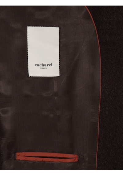 Cacharel Kahverengi Slim Fit %100 Kaşmir Flanel Ceket