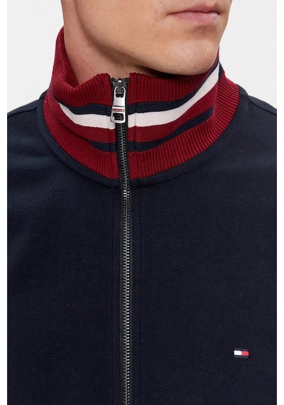 Tommy Hilfiger Ön Fermuarlı Erkek Sweat Lacivert