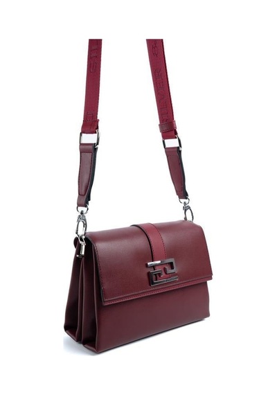 Silver Polo Sp1009 Kadın Çapraz Çanta Düz Bordo-bordo
