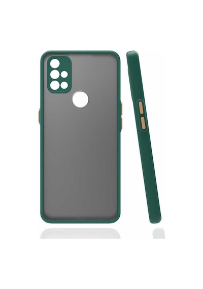 One Plus Nord N10 5g Kılıf Zore Hux Kapak Koyu Yeşil