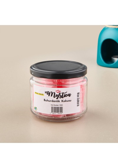 Wax Sakura Küp Buhurdanlık Kokusu - Kırmızı - 7x9 Cm Çok Renkli