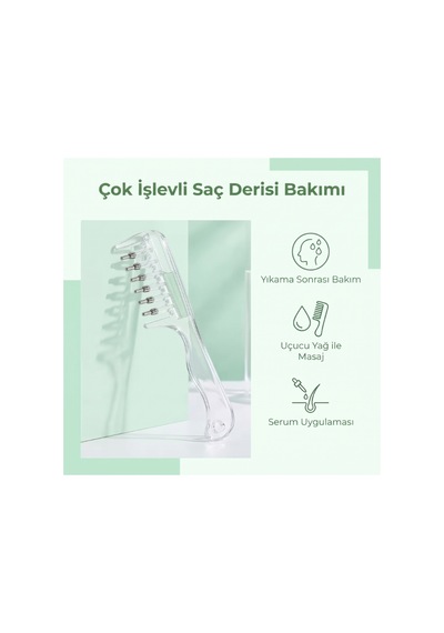 Saç Bakım Yağı Uygulama Tarağı - Serum Tarağı - Yeniden Doldurulabilir Hazne