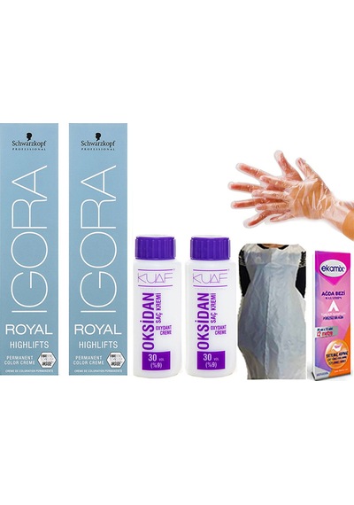 Igora Royal 12 - 0 Özel Açıcı 2Adet+Oksidan 30Vol 2Adet