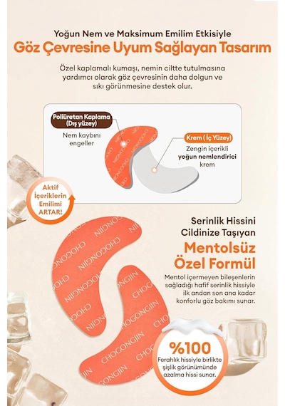 Niasinamid İçeren Aydınlatıcı Göz Altı Maskesi Chogongjın Sulbon Jin Niacinamide Eye Mask