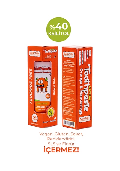 Babyton Organik Diş Macunu Portakal - Mandalina Aromalı 50 G