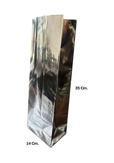 Metalize Kraft Kese Kağıdı Orta Boy 10 x 20'li 14 x 35 CM