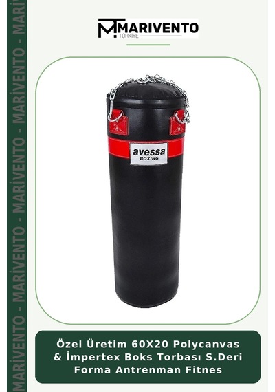Özel Üretim 60x20 Polycanvas & İmpertex Boks Torbası S.deri Forma Antrenman Fitnes Çok Renkli