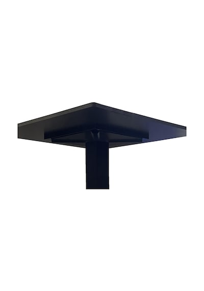 Kompakt Laminat Kare Cafe Retstoran Ve Ev Yemek Masası 60x60 Cm Füme Tablalı