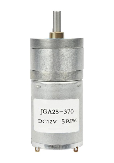 12v 5rpm Jga25-370 Redüktörlü Dc Motor Metal Dişli Yüksek Tork Kuvvet 25mm Robot Oyuncak
