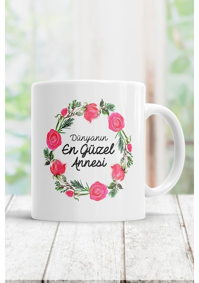 Dünyanın En Güzel Annesi Kupa Bardak Beyaz
