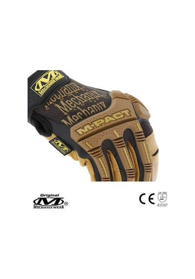 Mechanix Wear® M-Pact Durahide Leather Deri Eldiven (Siyah/Kahve) Siyah - Kahverengi