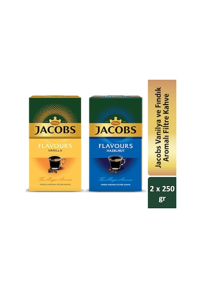 Jacobs Flavours Vanilya + Fındık Aromalı Filtre Kahve 2 x 250 G