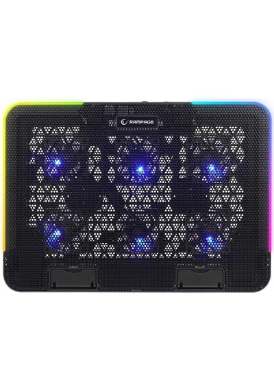 Sıxpower R9 6 Fan Rgb Işıklı Telefon Tutuculu Notebook Soğutucu